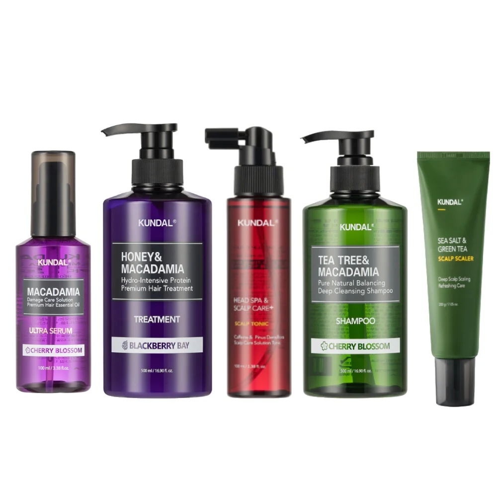 525 المجموعة الكاملة لعلاج تساقط وتنظيف فروة الرأس من كوندال KUNDAL - الصورة 1